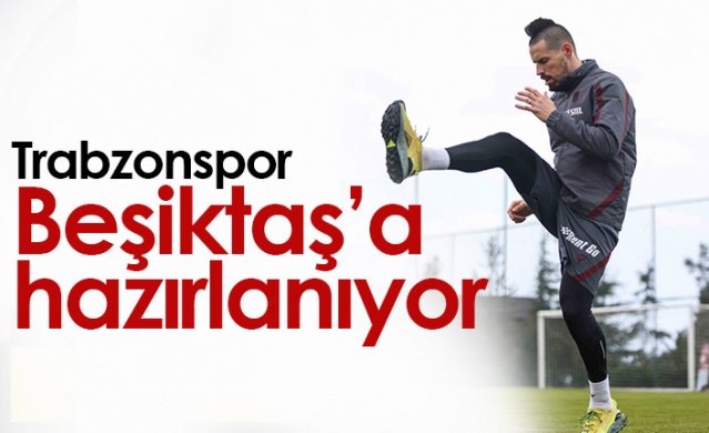 Trabzonspor Beşiktaş hazırlıklarını sürdürüyor. Foto Galeri 1