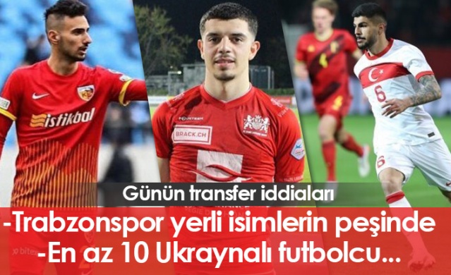 Trabzonspor için günün transfer iddiaları - 29.03.2022 - Foto Haber 1