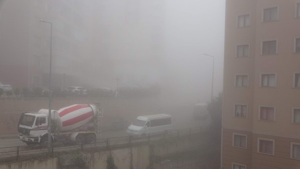 Trabzon'da sis hava ulaşımını vurdu. Foto Galeri 9