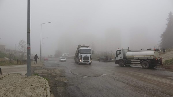 Trabzon'da sis hava ulaşımını vurdu. Foto Galeri 12