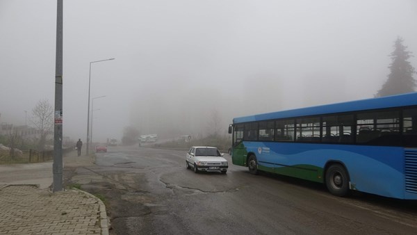 Trabzon'da sis hava ulaşımını vurdu. Foto Galeri 13