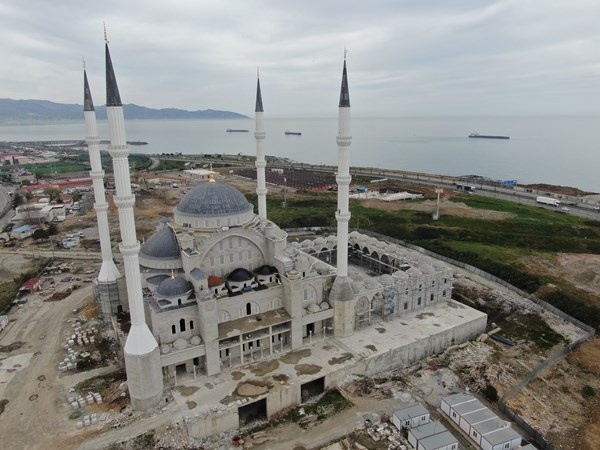 Trabzon'da Doğu Karadeniz'in en büyük cami ve külliyesinde sona doğru. Foto Galeri 2