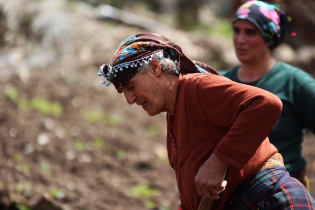 Şartlar zor olsa da Karadeniz kadını çalışmadan duramıyor. Foto Galeri 9