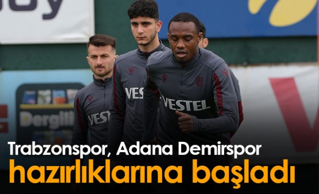 Trabzonspor Adana Demirspor maçı hazırlıklarına başladı. Foto Galeri 1