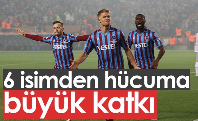 Trabzonspor'da 6 isimden hücuma büyük katkı. Foto Haber 1