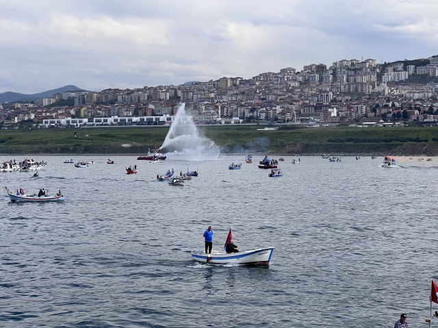 Trabzonspor kutlamalara denizden başladı! Muhteşem görüntüler. Foto Haber 15