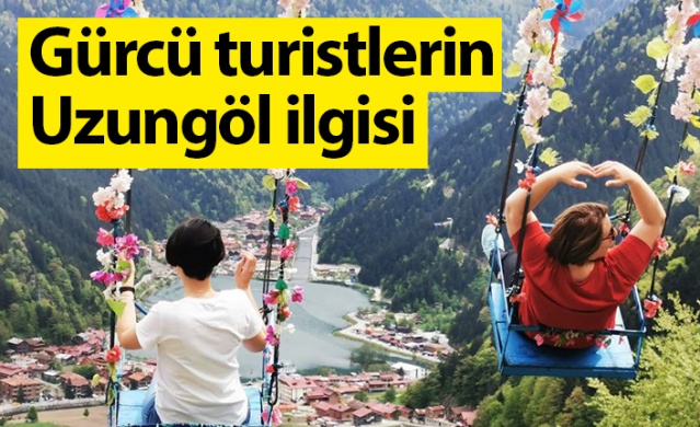 Gürcü turistlerin Uzungöl ilgisi. Foto Haber 1