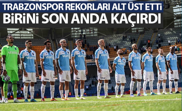 Trabzonspor rekoru kaçırdı! Foto Haber 1