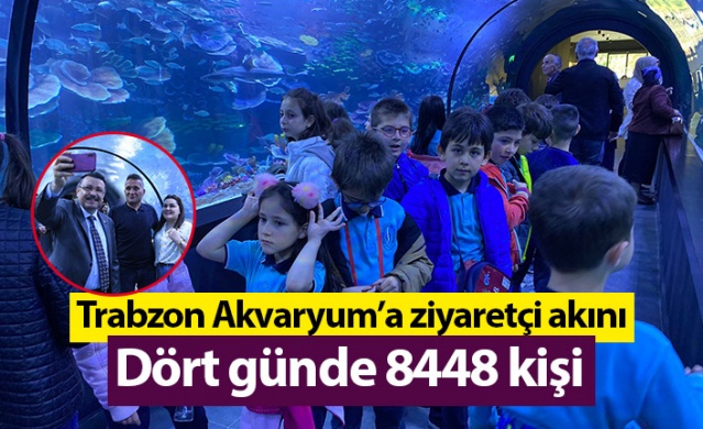 Trabzon Akvaryum’a ziyaretçi akını! Dört günde 8448 kişi. Foto Haber 1