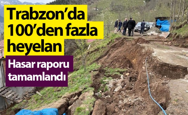 Trabzon'da 100'den fazla heyelan! Hasar raporu tamamlandı. Foto Haber 1