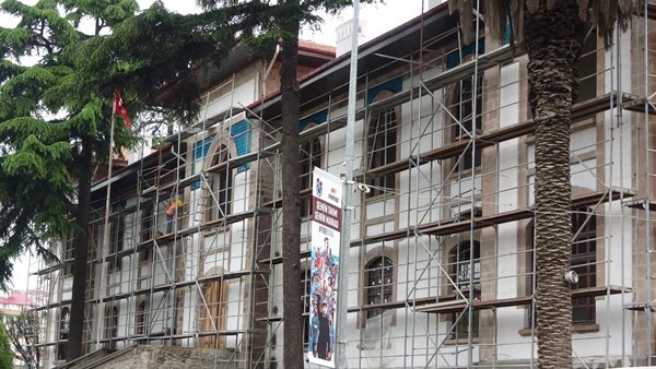 Trabzon'da tarihi vilayet binası restore ediliyor. Foto Galeri 5