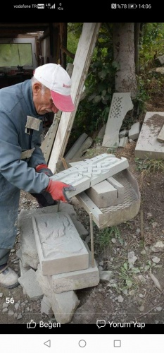 Trabzon'da 80 yaşındaki Yadigar dede taşa hayat veriyor! Muhteşem eserler. Foto Haber 3