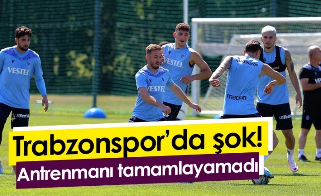 Trabzonspor'da şok! Visca antrenmanı tamamlayamadı. Foto Galeri 1