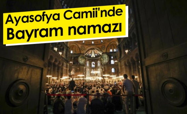 Ayasofya Camii'nde Bayram namazı. Foto Haber 1