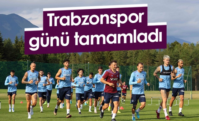 Trabzonspor Slovenya'da çift antremanla günü tamamladı. 11 Temmuz 2022 1