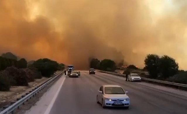 Makilik alanda yangın çıktı, 7 kişi gözaltına alındı Foto Haber 1