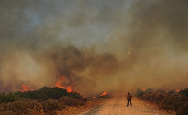 Makilik alanda yangın çıktı, 7 kişi gözaltına alındı Foto Haber 4