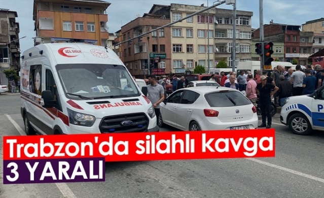 Trabzon'da silahlı kavga: 3 yaralı. Foto Haber 1
