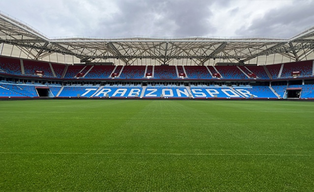 Trabzonspor'un stadyumu yeni sezona hazırlanıyor. Foto Haber 2