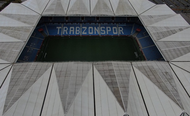 Trabzonspor'un stadyumu yeni sezona hazırlanıyor. Foto Haber 6
