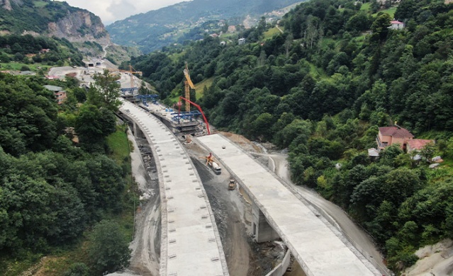Yeni Zigana Tüneli’nin inşaatında sona geliniyor. Foto Haber 4