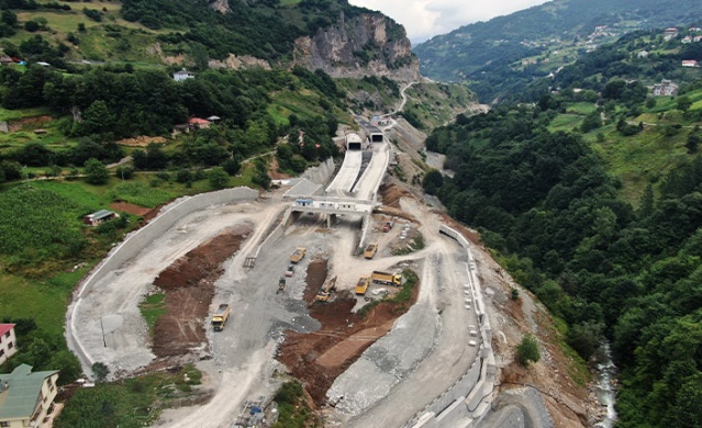 Yeni Zigana Tüneli’nin inşaatında sona geliniyor. Foto Haber 5