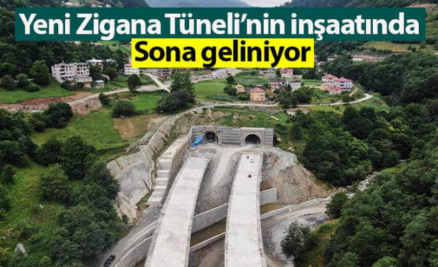 Yeni Zigana Tüneli’nin inşaatında sona geliniyor. Foto Haber 1