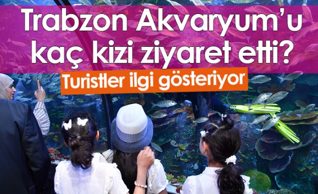 Trabzon Akvaryumu kaç kişi ziyaret etti! Turistler ilgi gösteriyor. Foto Haber 1