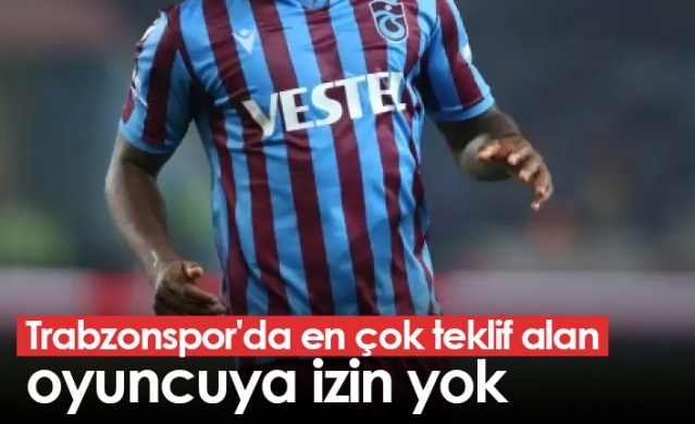 Trabzonspor'da en çok teklif alan oyuncuya izin yok. Foto Haber 1