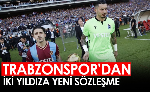 Trabzonspor'dan iki yıldıza yeni sözleşme. 6 Eylül 2022 1