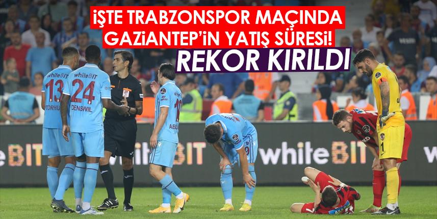 İşte Trabzonspor maçında Gaziantep'in yatış süresi! Rekor kırıldı. Foto Haber 1