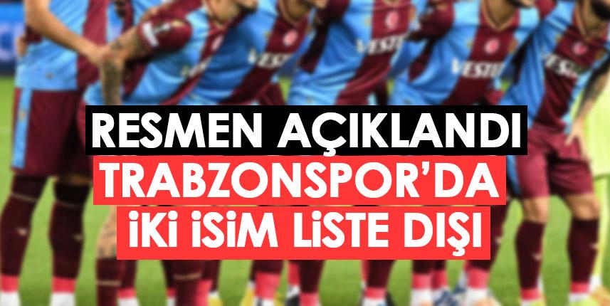Trabzonspor'da 2 isim liste dışı. Foto Haber 1