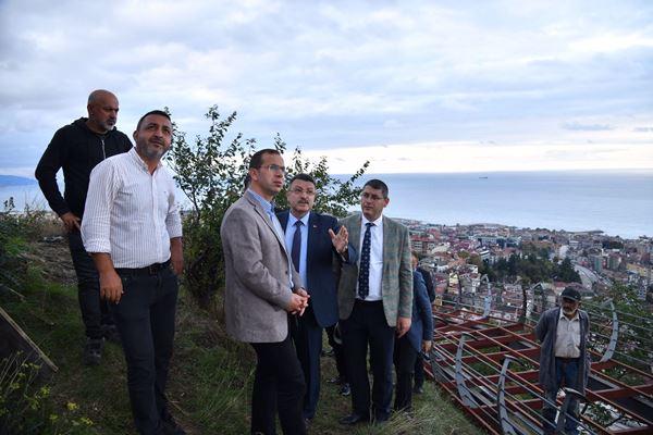 Trabzon'da Boztepe'deki proje şekillenmeye başladı. Foto Haber 13