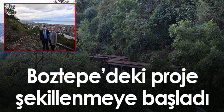 Trabzon'da Boztepe'deki proje şekillenmeye başladı. Foto Haber 1