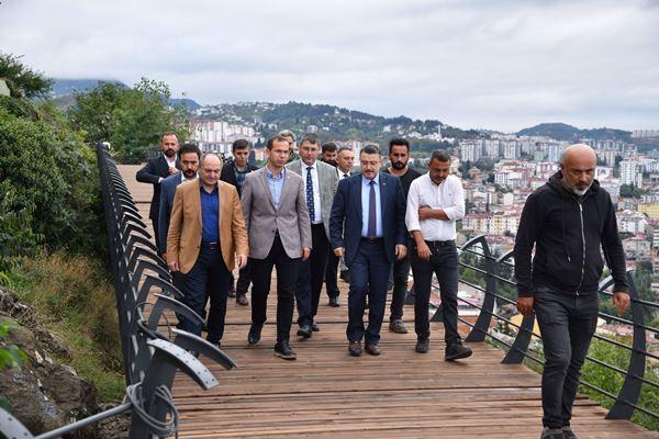 Trabzon'da Boztepe'deki proje şekillenmeye başladı. Foto Haber 12