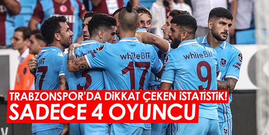 Trabzonspor'da dikkat çeken istatistik! Sadece 4 oyuncu...Foto Galeri 1