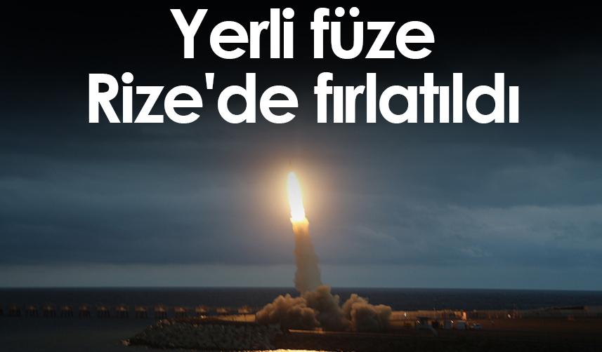 Yerli füze Rize'de fırlatıldı. Foto Galeri 1