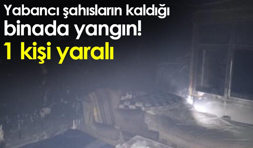 Rize'de yabancı şahısların kaldığı binada yangın! 1 yaralı. Foto Haber 1