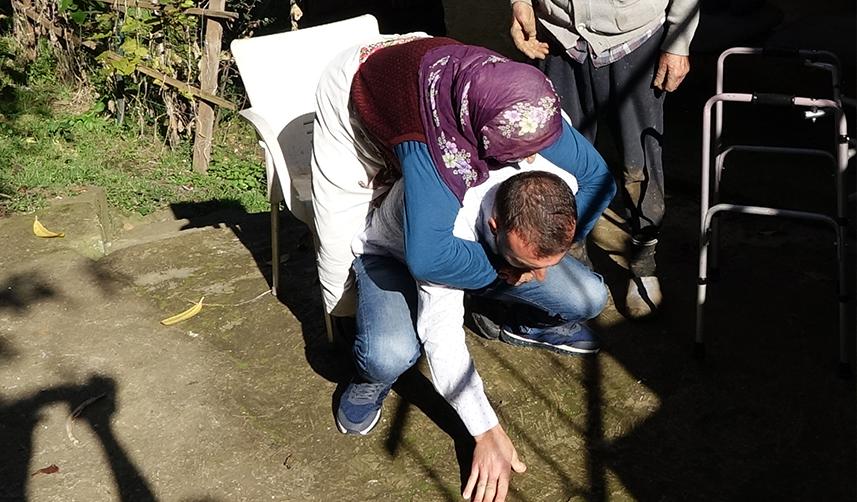 Trabzon'da arazi anlaşmazlığı yaşlı kadına çile oldu..Foto Galeri. 4
