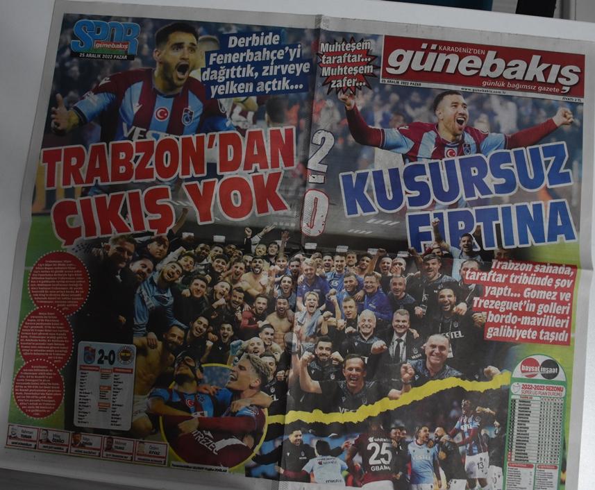 Trabzon basınından galibiyet manşetleri! "Fener söndü, şampiyon döndü" 2