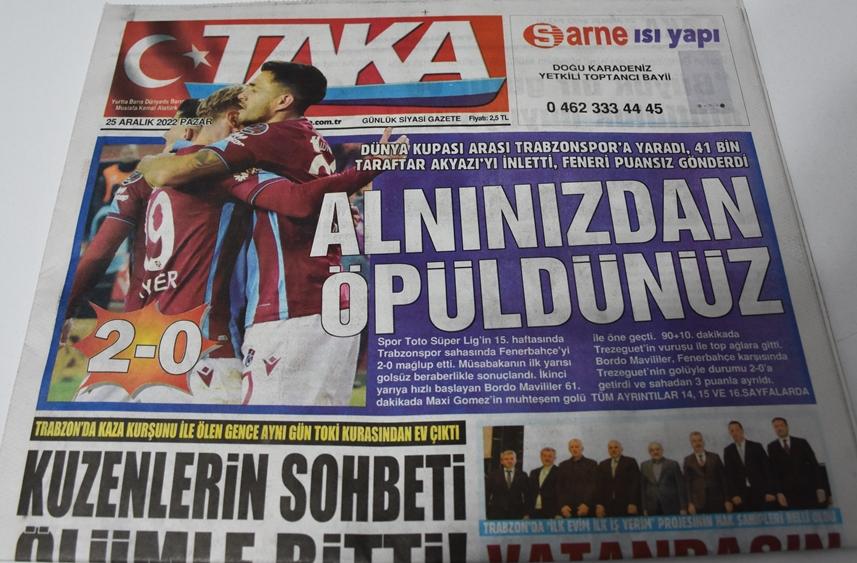 Trabzon basınından galibiyet manşetleri! "Fener söndü, şampiyon döndü" 4
