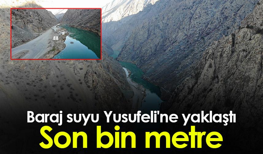 Artvin'de Baraj suyu Yusufeli'ne yaklaştı: Son bin metre 1