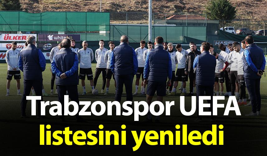 Trabzonspor, UEFA listesini yeniledi 1