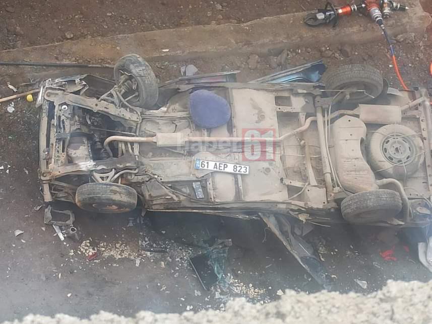 Trabzon’da otomobil 25 metre yüksekten düştü! 1 Ölü! 5
