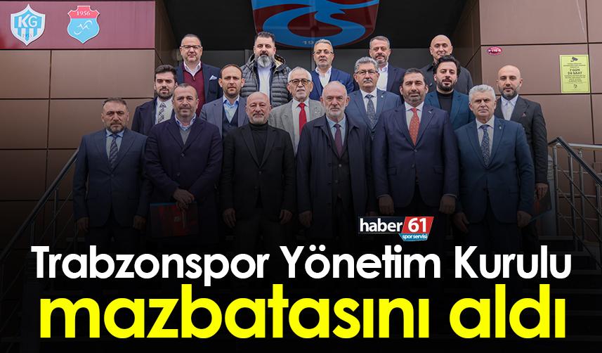 Trabzonspor yönetim Kurulu mazbatasını aldı 1