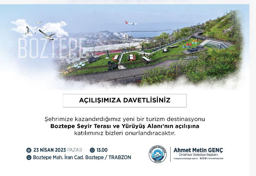 Trabzon’da Boztepe seyir terası açılıyor! 6