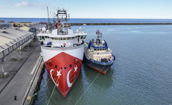 Trabzon Limanı'ndaki Barbaros Hayrettin Paşa Gemisi hazırlanıyor 22