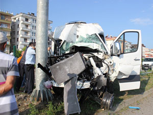 Trabzon yolunda feci kaza