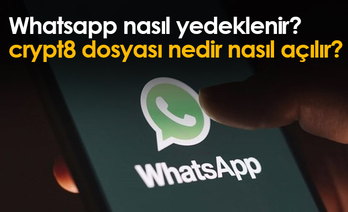 WhatsApp mesajları yedekleme! Whatsapp crypt8 dosyası nedir, nasıl açılır?