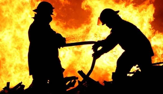 Karakolda yangın: 14 asker etkilendi